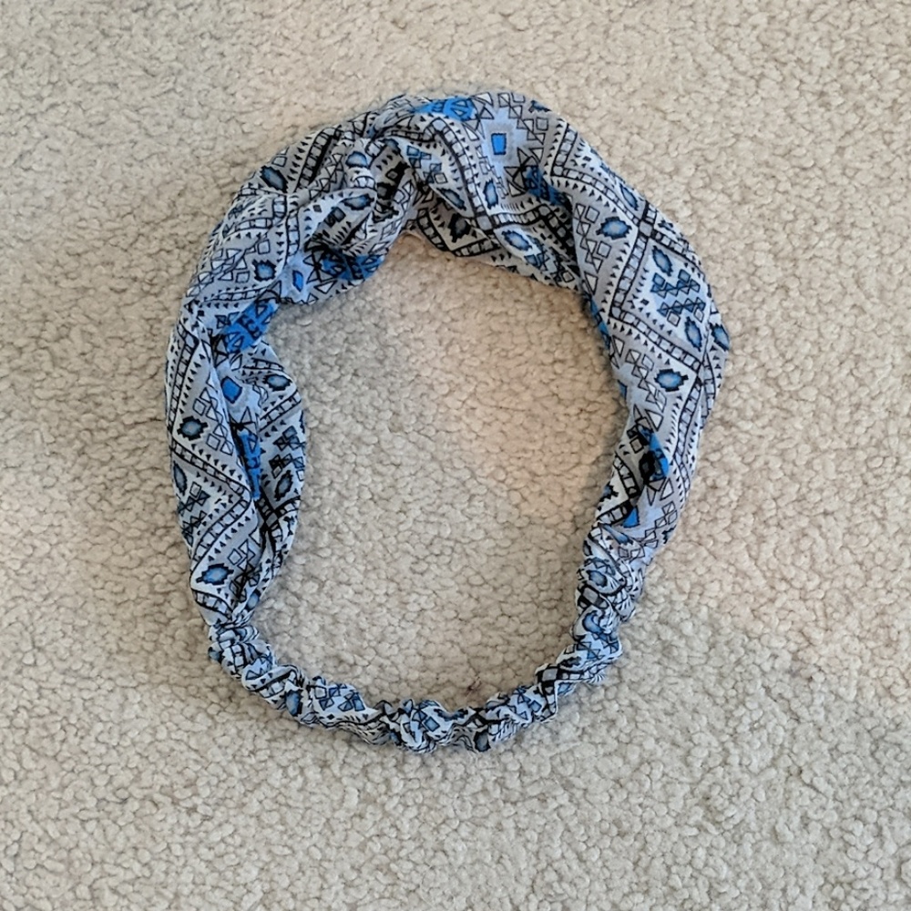 Blue Bohemian Headband